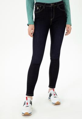 Kadın Koyu Mavi Jean Pantolon - 50277123002