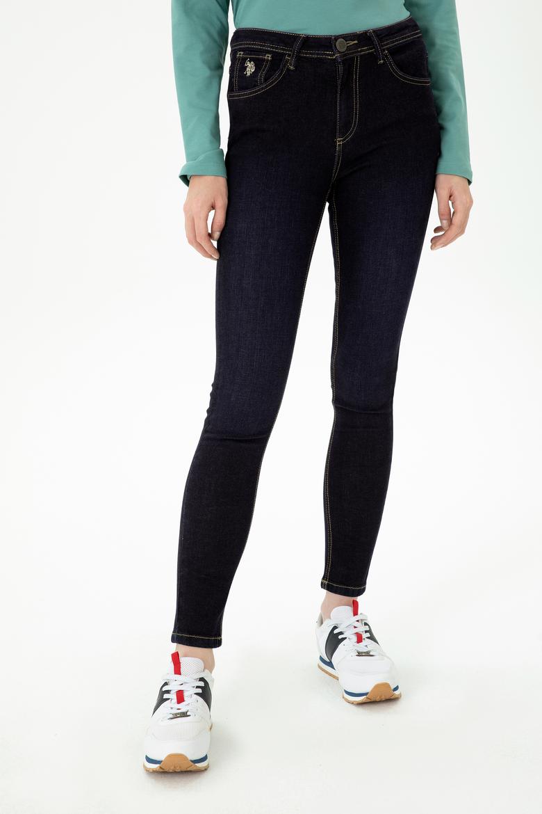 Kadın Koyu Mavi Jean Pantolon - 50277123002