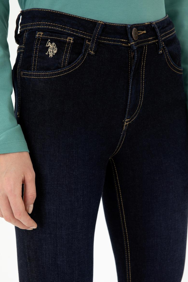 Kadın Koyu Mavi Jean Pantolon - 50277123002