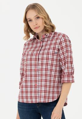 Kadın Pembe Uzun Kollu Gömlek - 50279868002