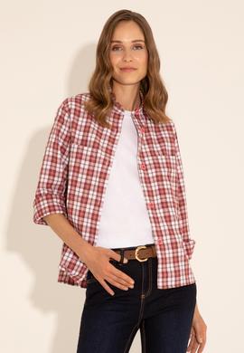 Kadın Pembe Uzun Kollu Gömlek - 50279868002