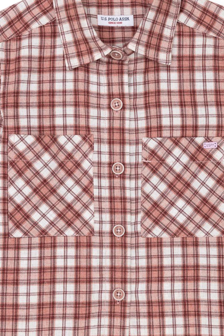 Kız Çocuk Pembe Uzun Kollu Gömlek - 50280035012