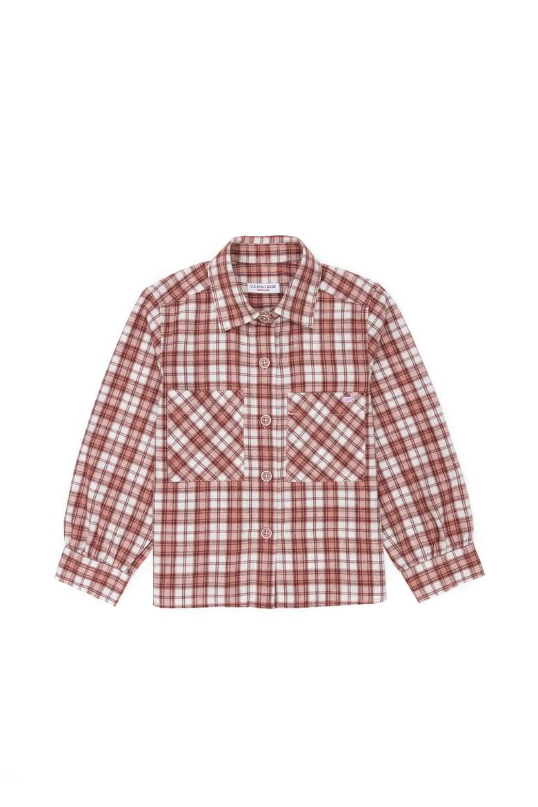 Kız Çocuk Pembe Uzun Kollu Gömlek - 50280035012