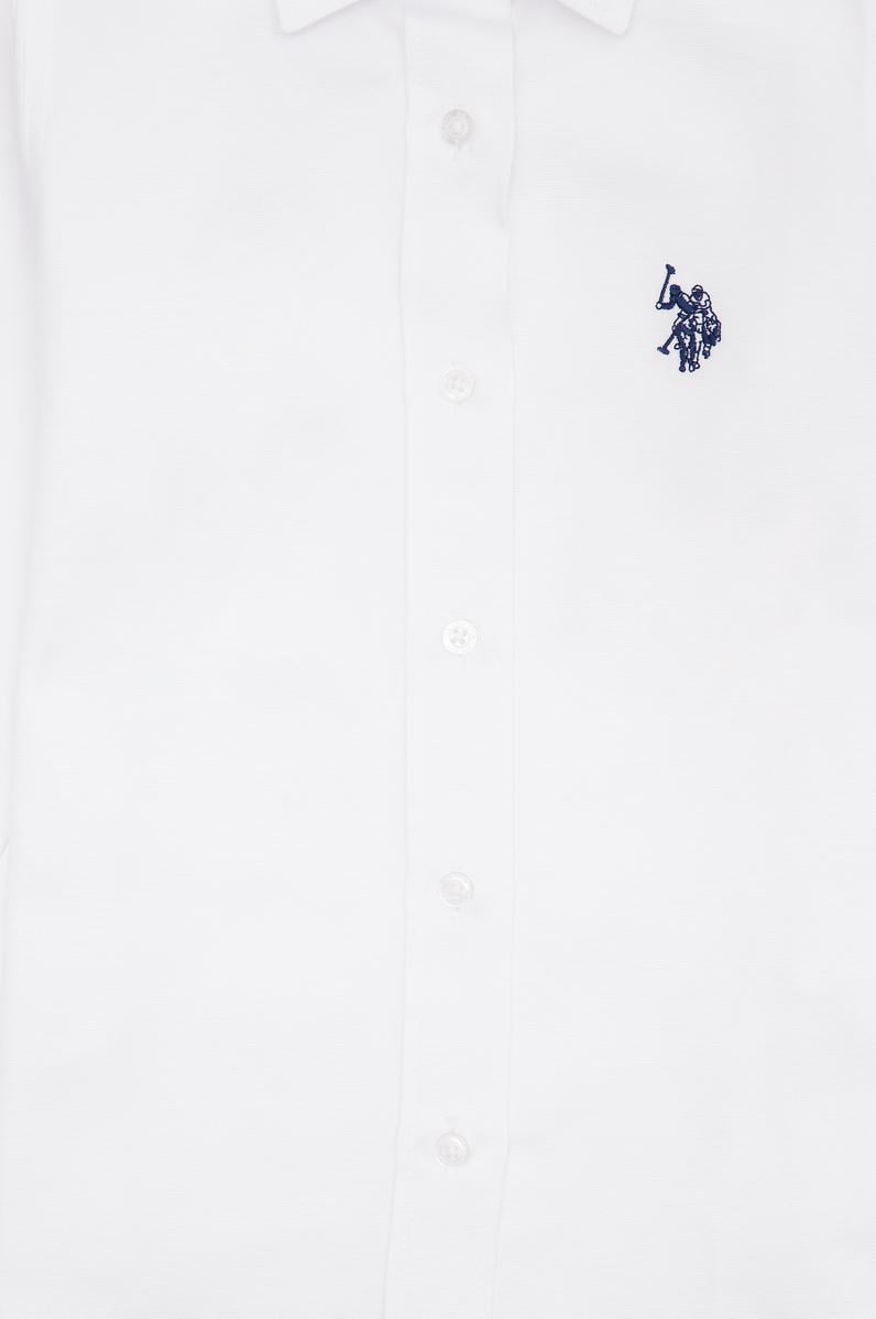 Kız Çocuk Beyaz Uzun Kollu Gömlek