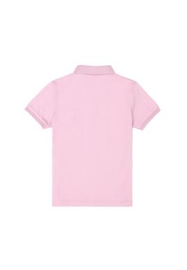 Kız Çocuk Pembe Polo Yaka Basic Tişört - 50288501005
