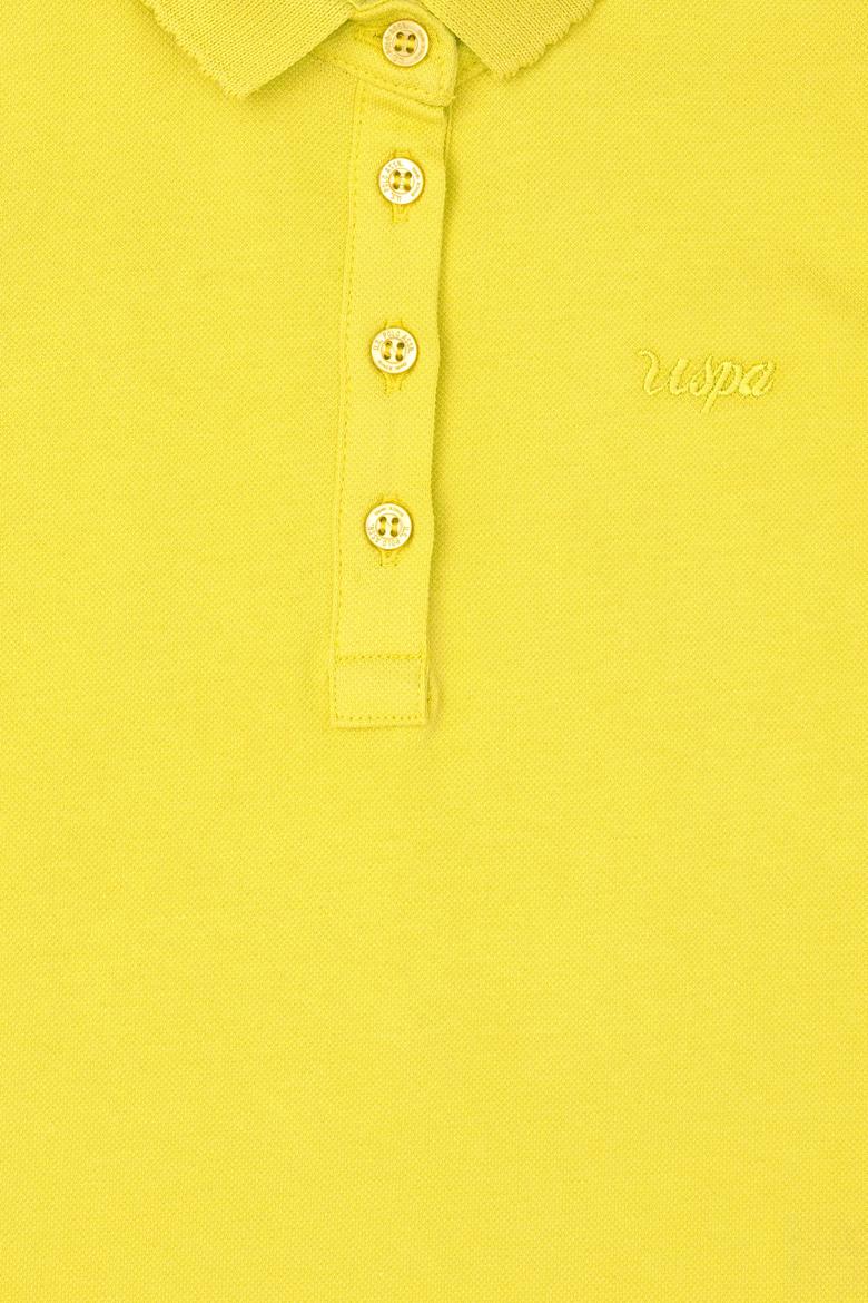 Kız Çocuk Fıstık Polo Yaka Basic Tişört - 50288501104