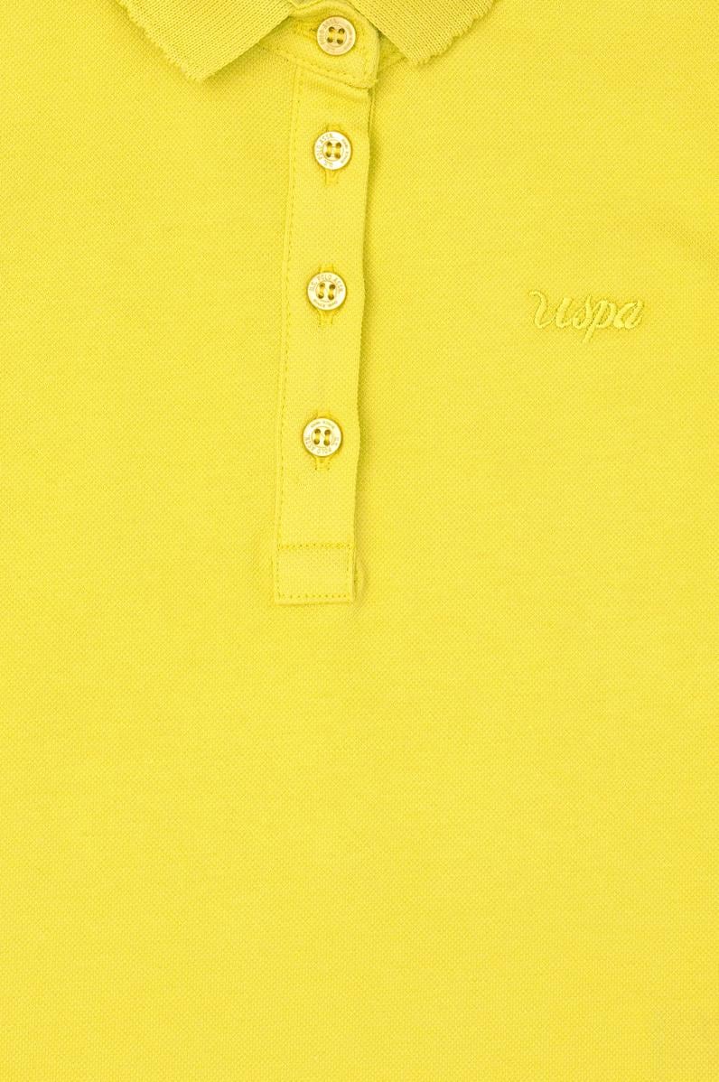 Kız Çocuk Fıstık Polo Yaka Basic Tişört