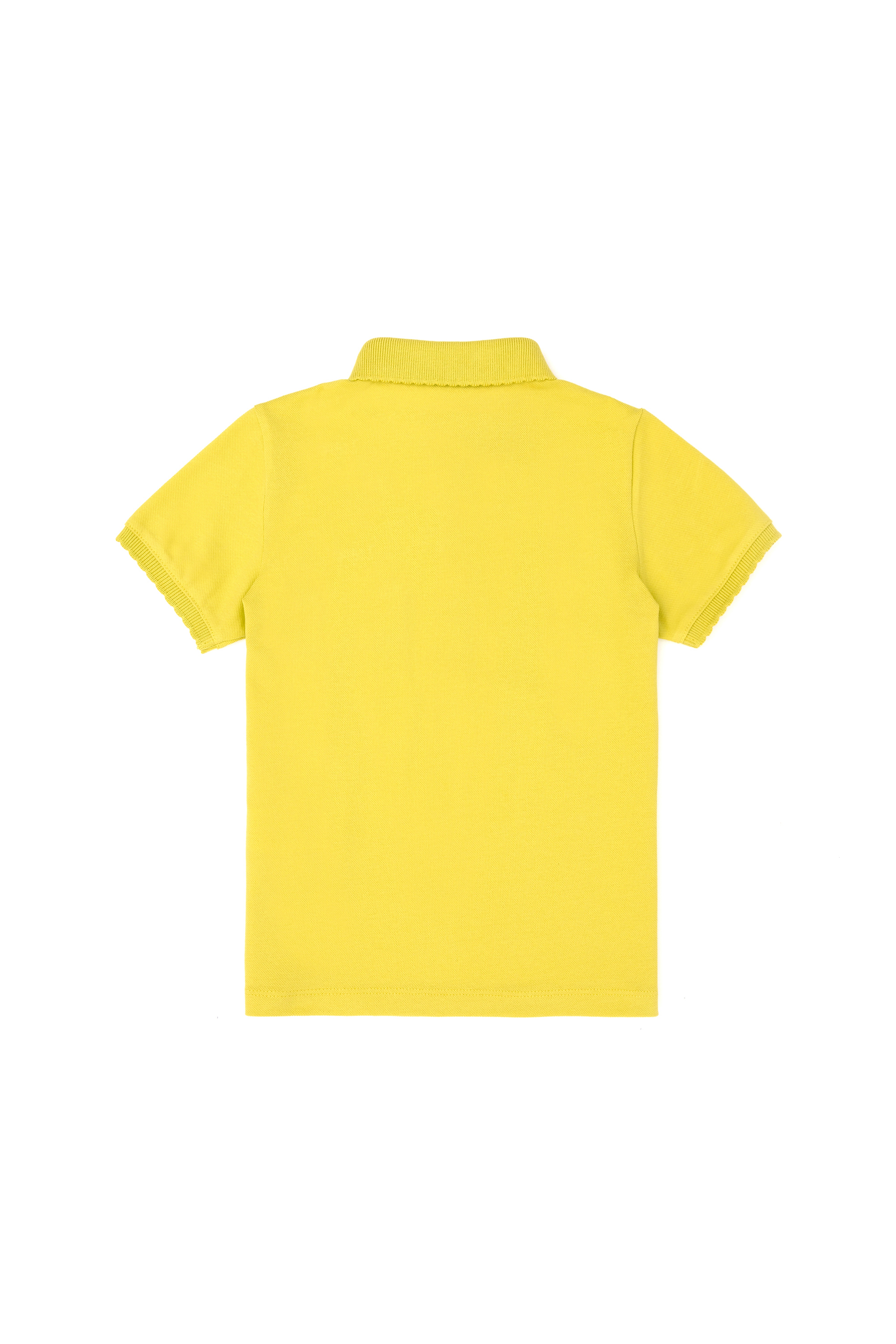 Kız Çocuk Fıstık Polo Yaka Basic Tişört