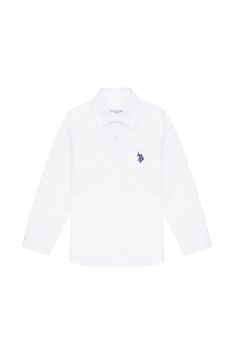 Kız Çocuk Beyaz Uzun Kollu Gömlek - 50289206001