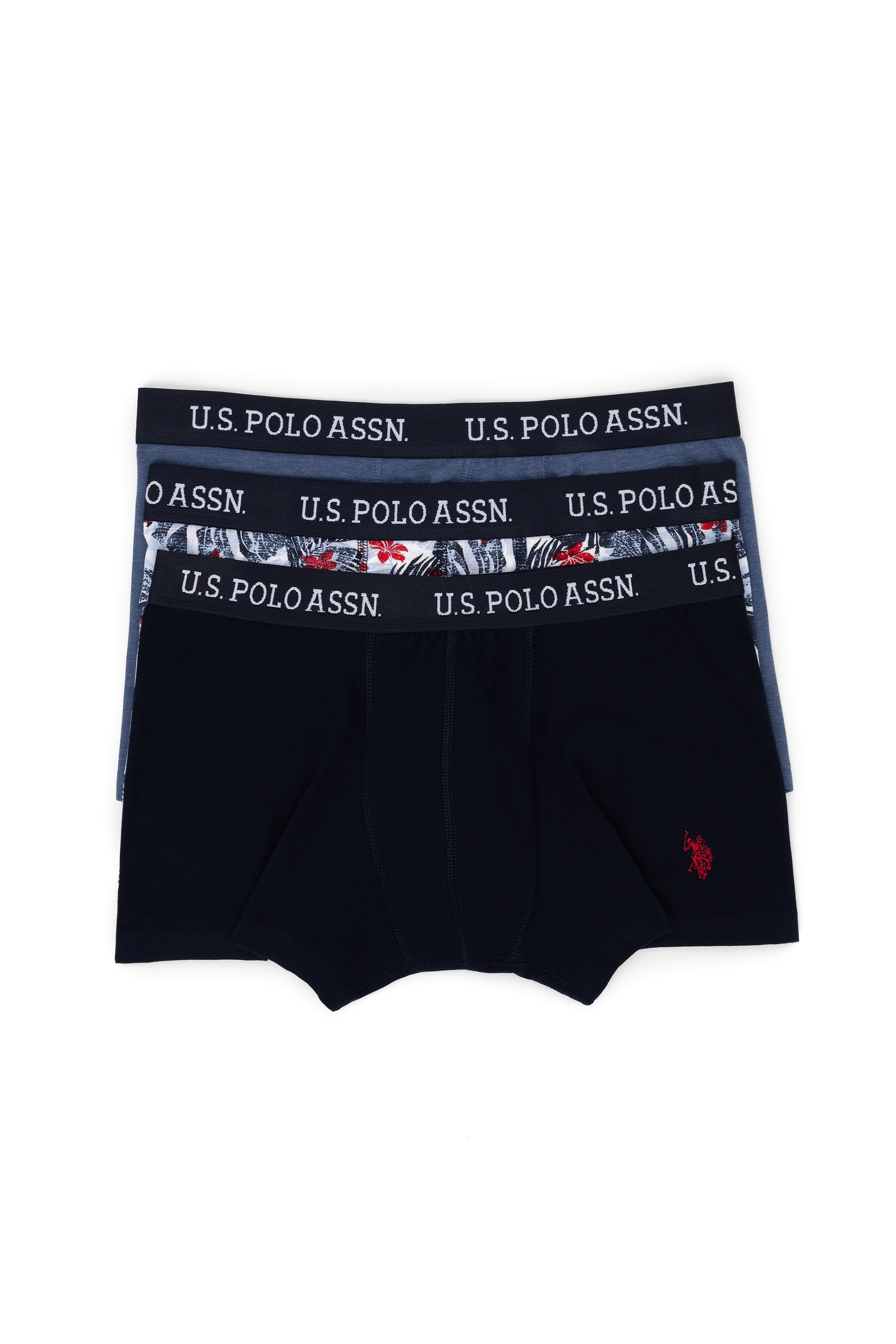 Erkek Lacivert 3'lü Boxer