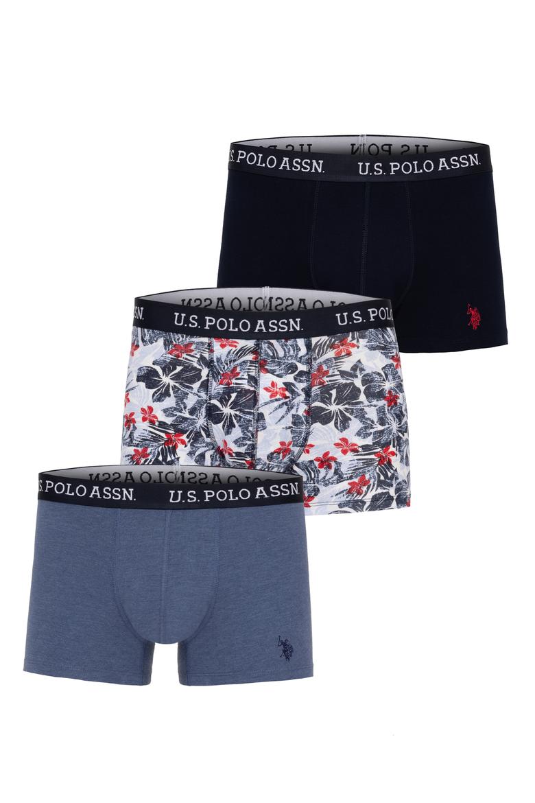 Erkek Lacivert 3'lü Boxer