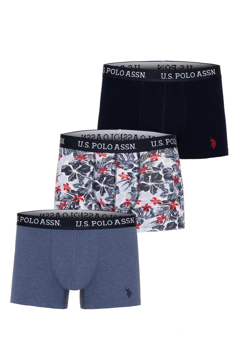 Erkek Lacivert 3'lü Boxer