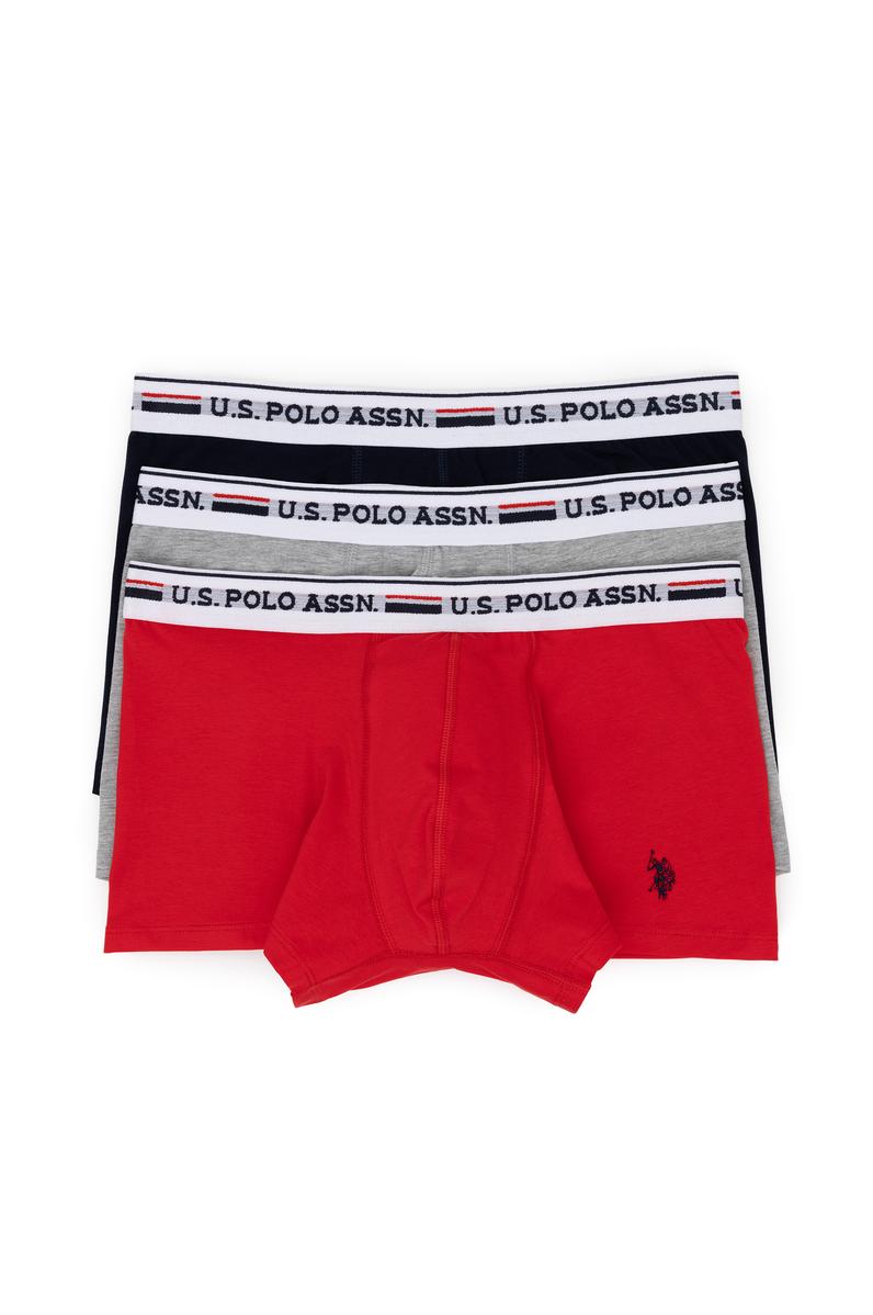 Erkek Kırmızı 3'lü Boxer