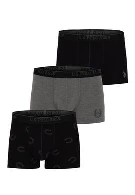 Erkek Siyah 3'lü Boxer - 50292691002
