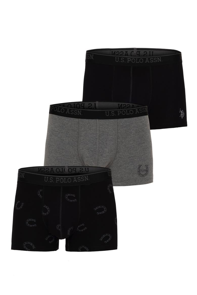 Erkek Siyah 3'lü Boxer