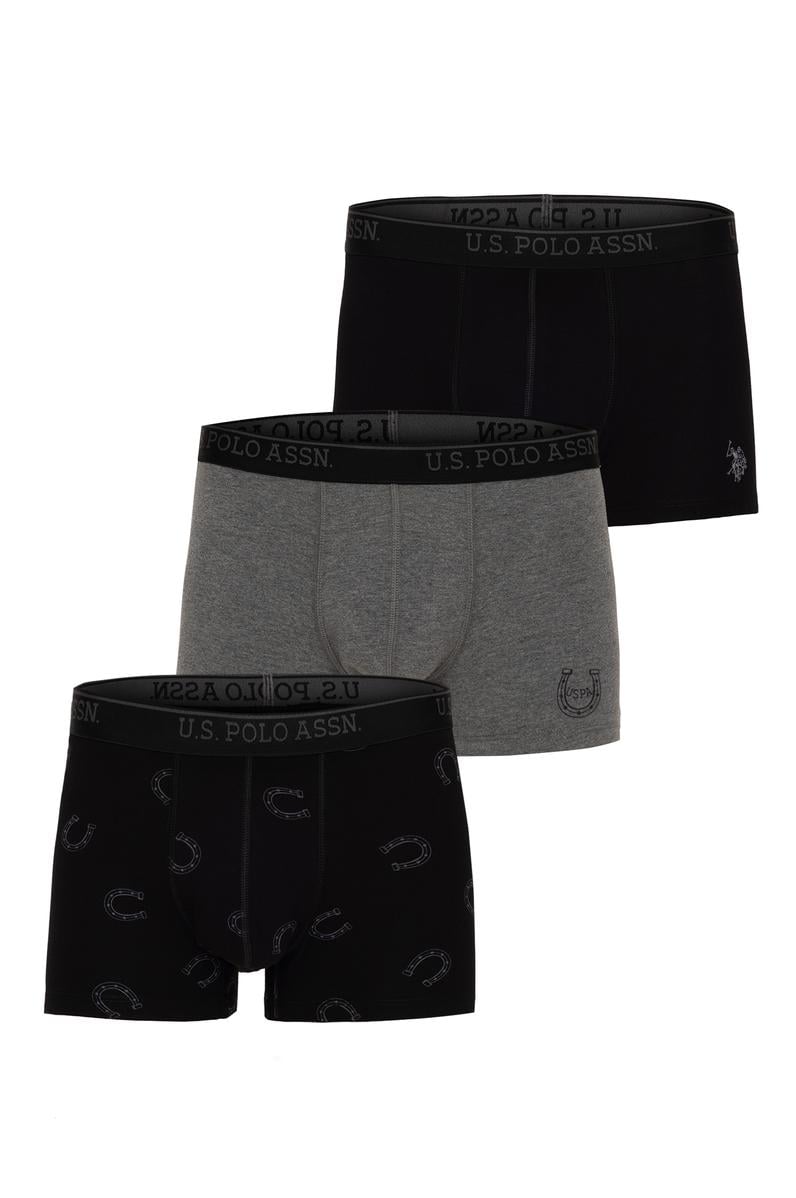 Erkek Siyah 3'lü Boxer