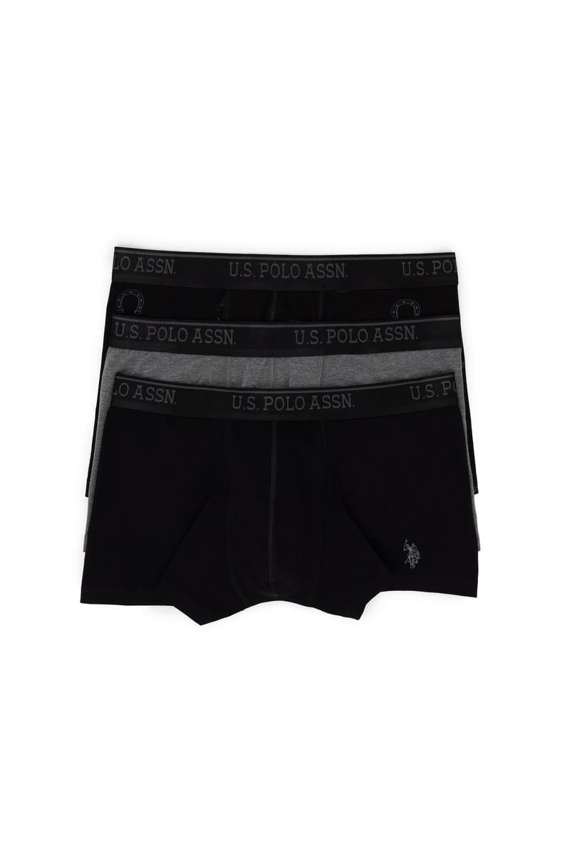 Erkek Siyah 3'lü Boxer
