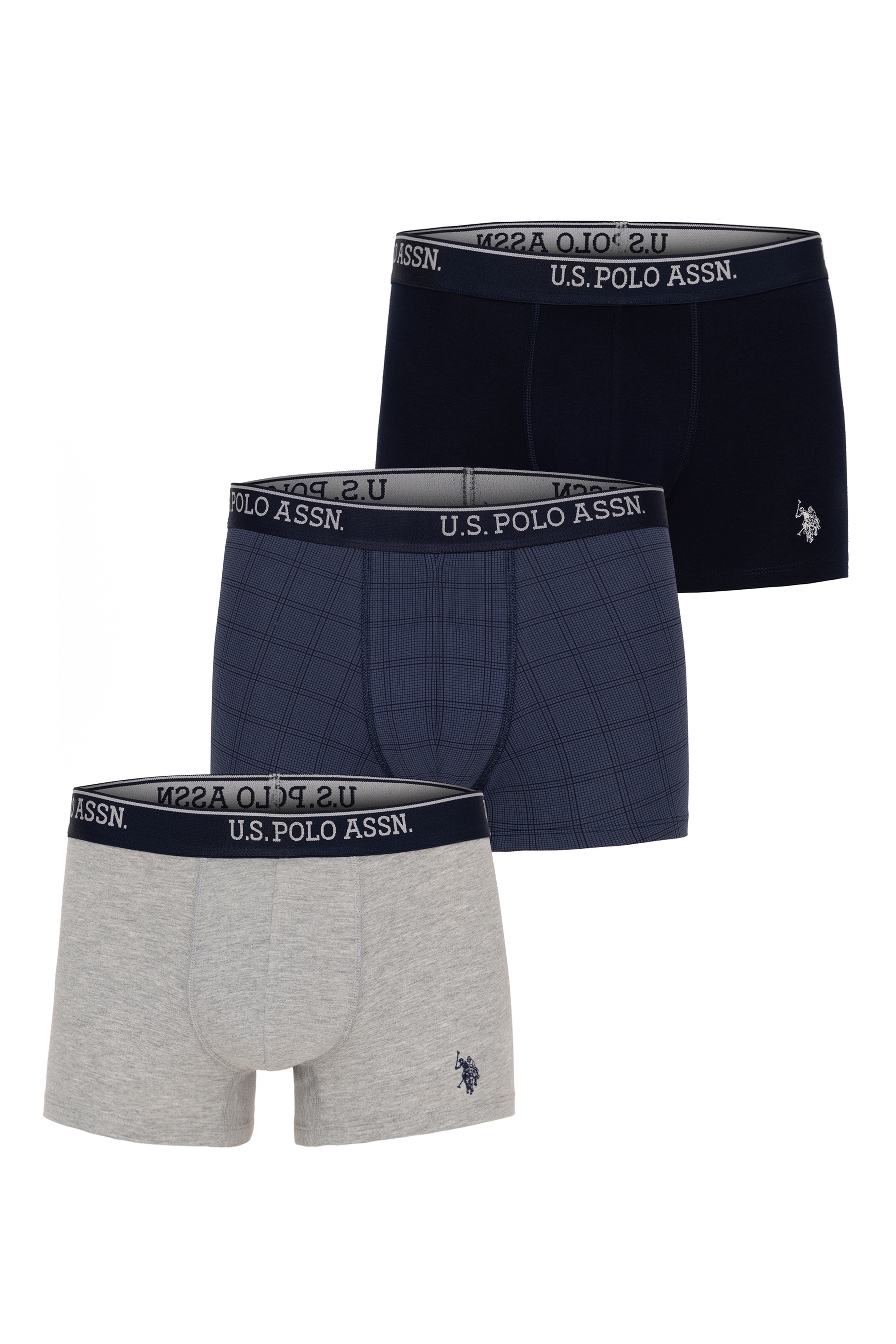 Erkek Lacivert 3'lü Boxer