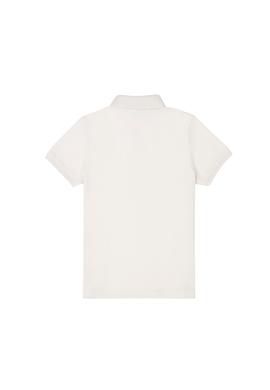 Kız Çocuk Ekru Polo Yaka Basic Tişört - 50288501016