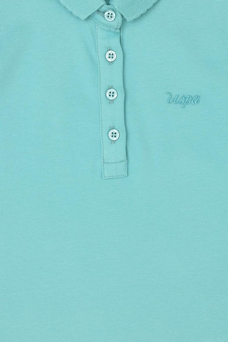 Kız Çocuk Mint Polo Yaka Basic Tişört - 50288501082