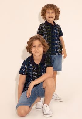 Erkek Çocuk Lacivert Polo Yaka Tişört - 50284798007