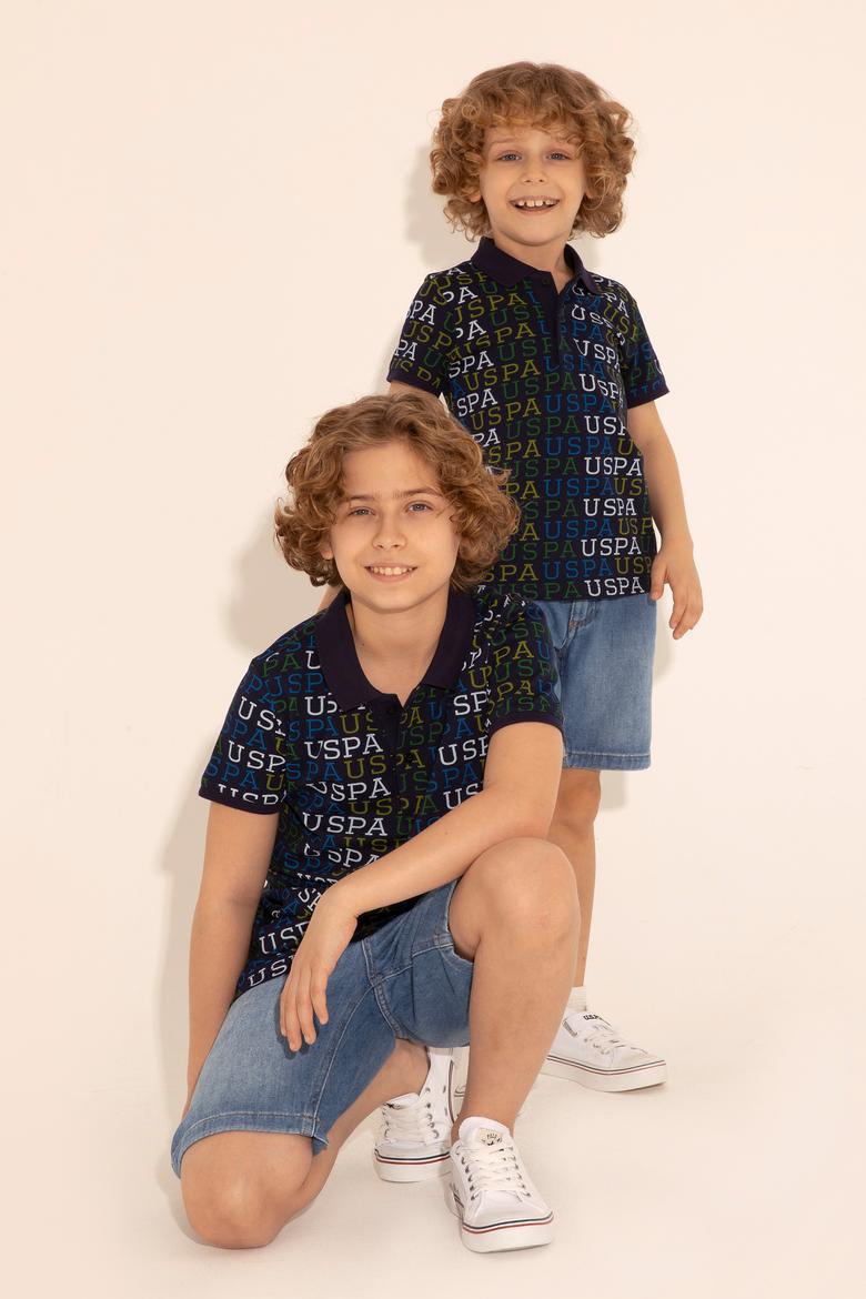 Erkek Çocuk Lacivert Polo Yaka Tişört