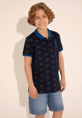 Erkek Çocuk Lacivert Polo Yaka Tişört - 50284893012