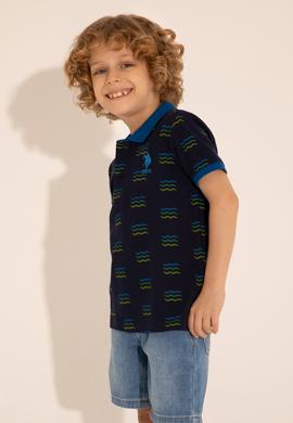 Erkek Çocuk Lacivert Polo Yaka Tişört - 50284893012