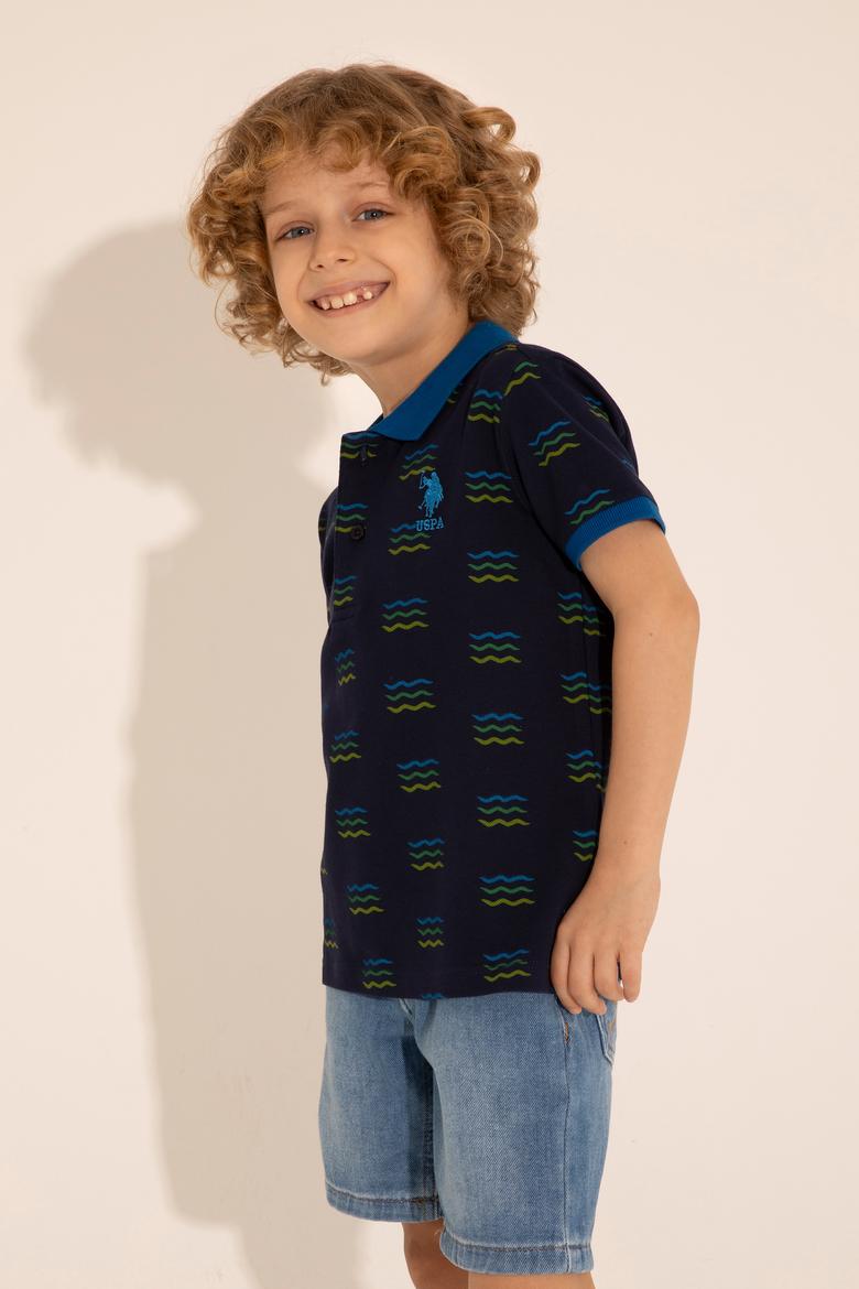 Erkek Çocuk Lacivert Polo Yaka Tişört - 50284893012