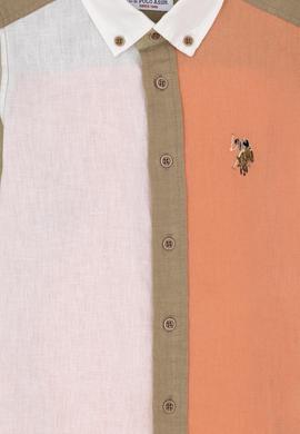 Erkek Çocuk Somon Uzun Kollu Gömlek - 50283887019