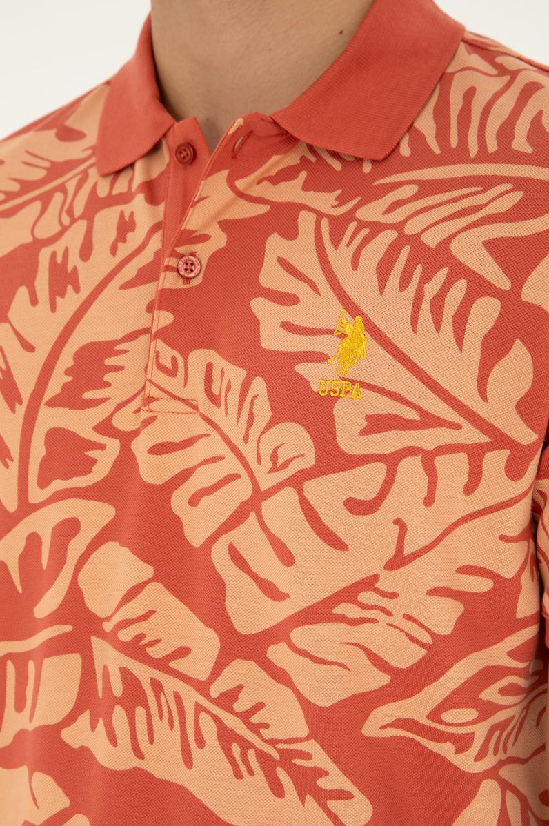 Erkek Regular Fit Polo Yaka Pudra Tişört