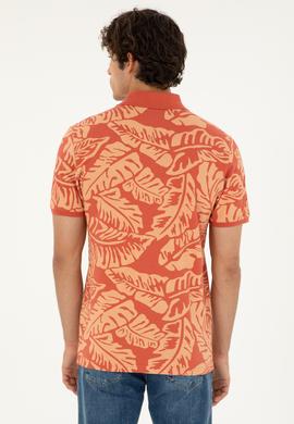 Erkek Regular Fit Polo Yaka Pudra Tişört - 50288319037