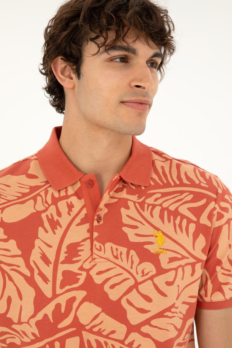 Erkek Regular Fit Polo Yaka Pudra Tişört - 50288319037