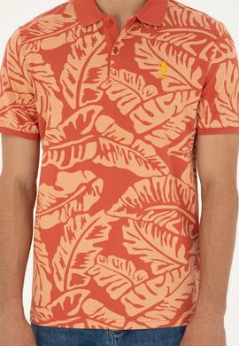 Erkek Regular Fit Polo Yaka Pudra Tişört - 50288319037