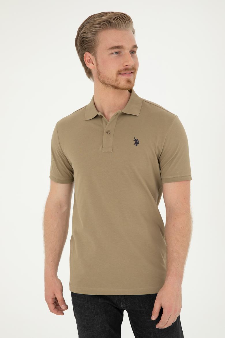 Erkek Haki Basic Tişört - 50279573096