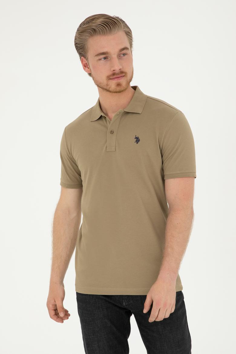 Erkek Haki Basic Tişört