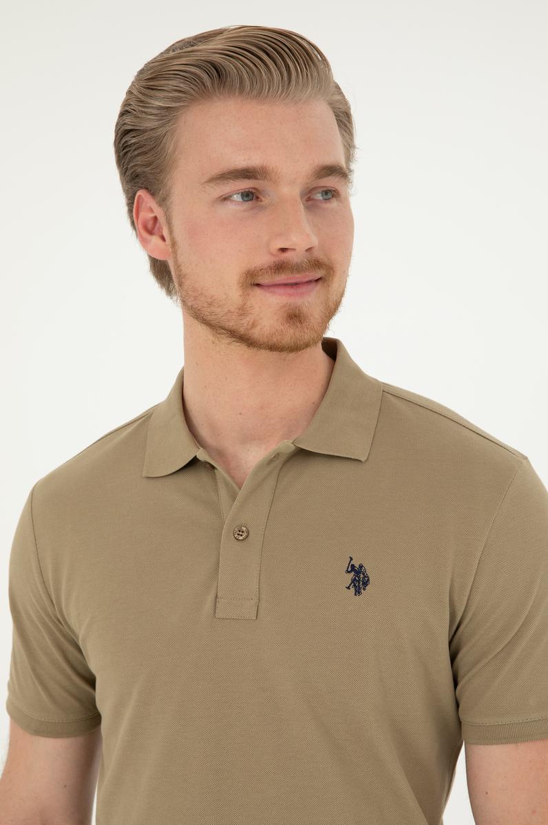 Erkek Haki Basic Tişört