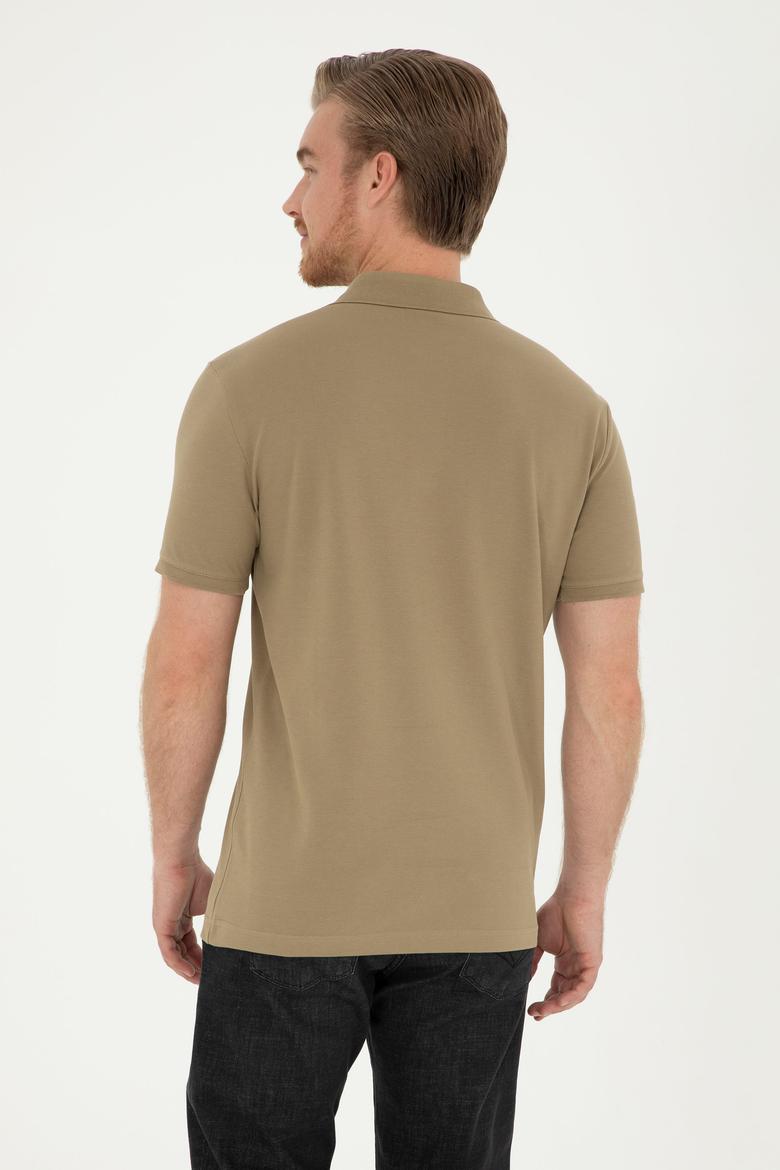 Erkek Haki Basic Tişört - 50279573096