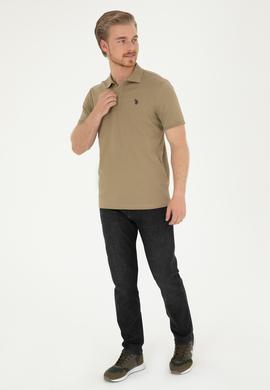 Erkek Haki Basic Tişört - 50279573096