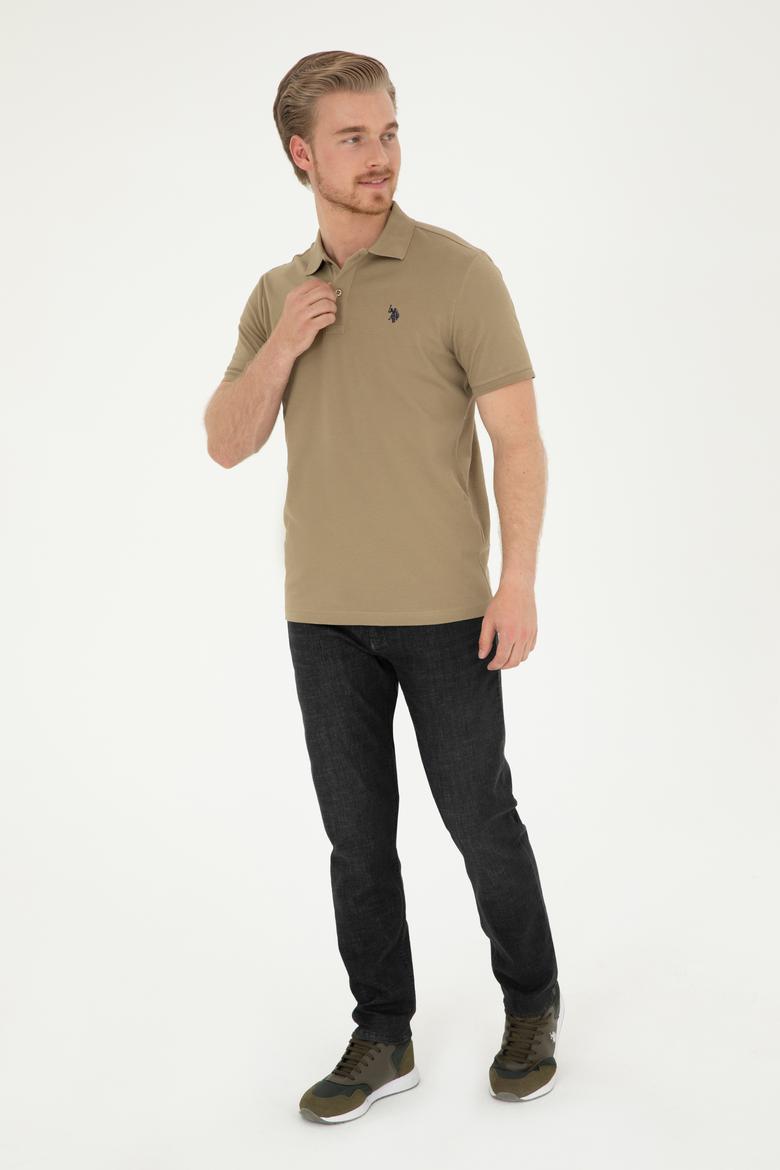 Erkek Haki Basic Tişört - 50279573096