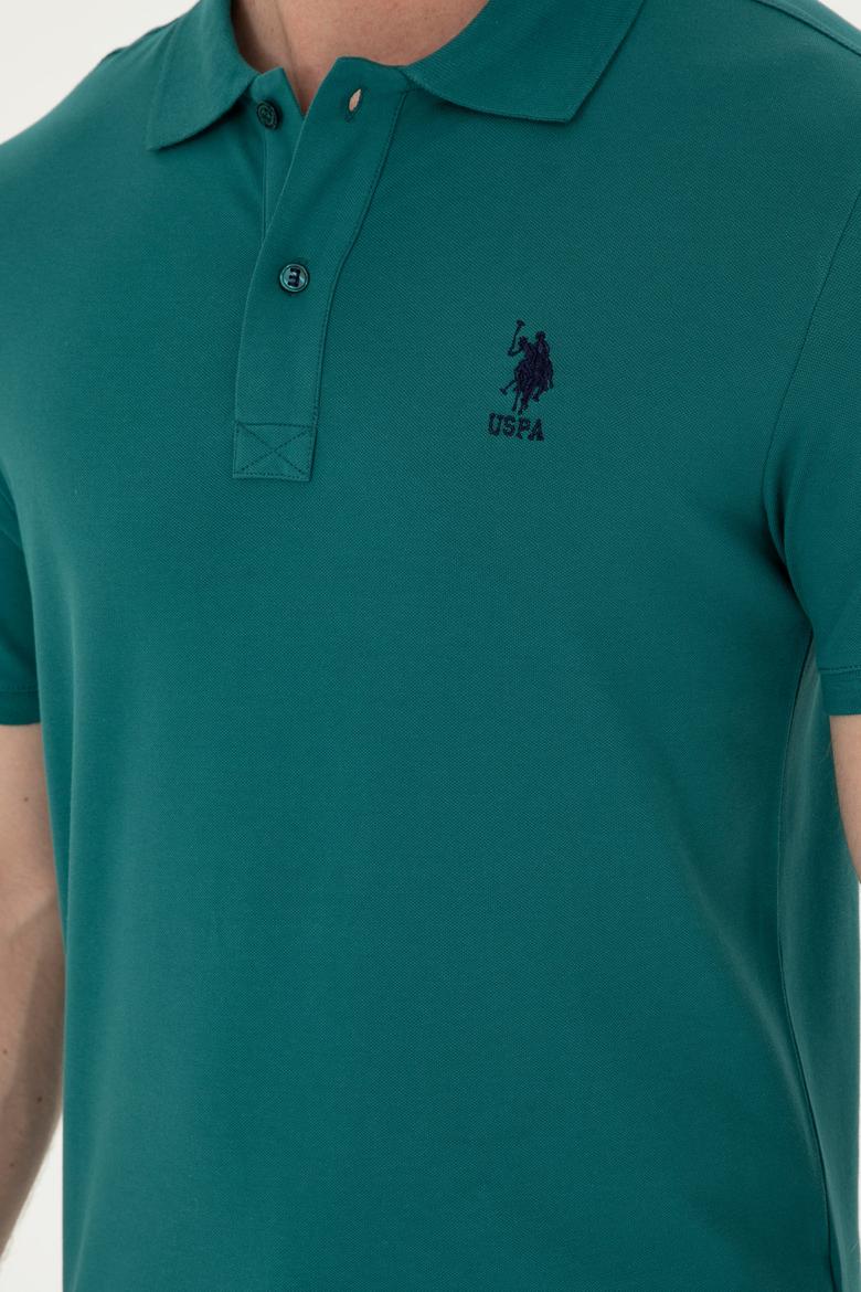 Erkek Koyu Yeşil Basic Tişört - 50279581138