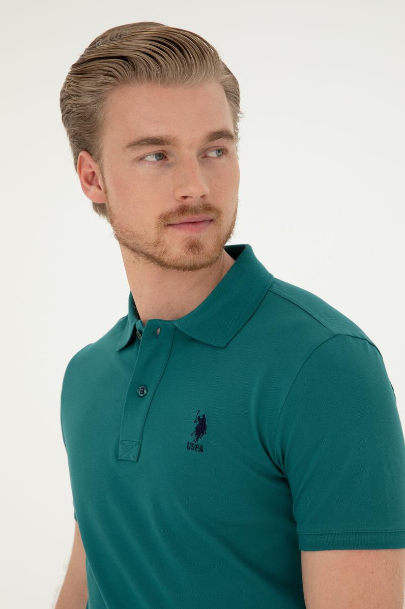 Erkek Koyu Yeşil Basic Tişört