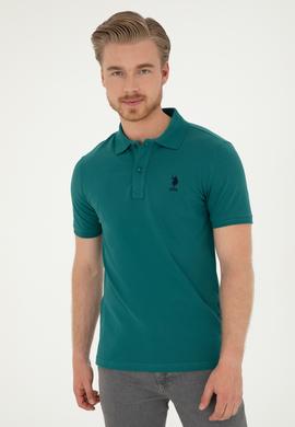 Erkek Koyu Yeşil Basic Tişört - 50279581138