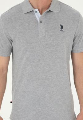 Erkek Gri Melanj Basic Tişört - 50279611038