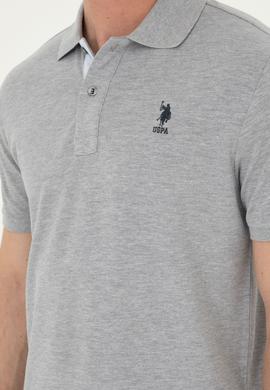 Erkek Gri Melanj Basic Tişört - 50279611038