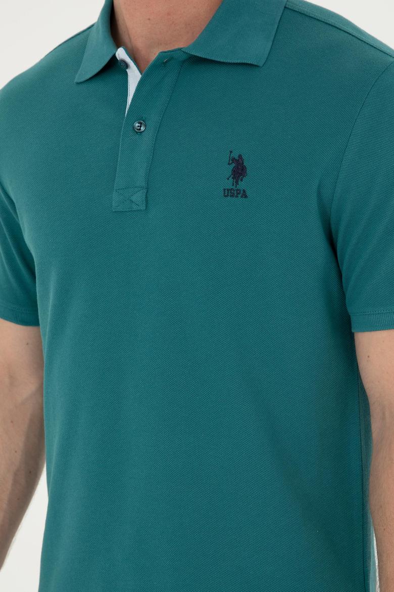 Erkek Koyu Yeşil Basic Tişört - 50279611228