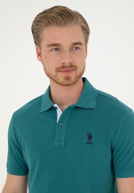 Erkek Koyu Yeşil Basic Tişört - 50279611228