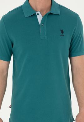 Erkek Koyu Yeşil Basic Tişört - 50279611228