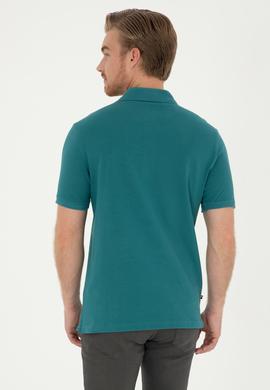 Erkek Koyu Yeşil Basic Tişört - 50279611228