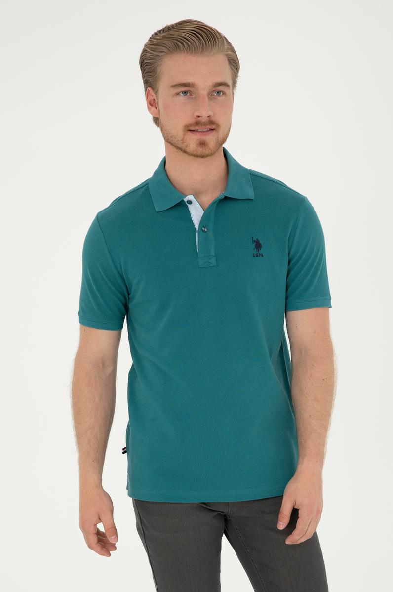 Erkek Koyu Yeşil Basic Tişört